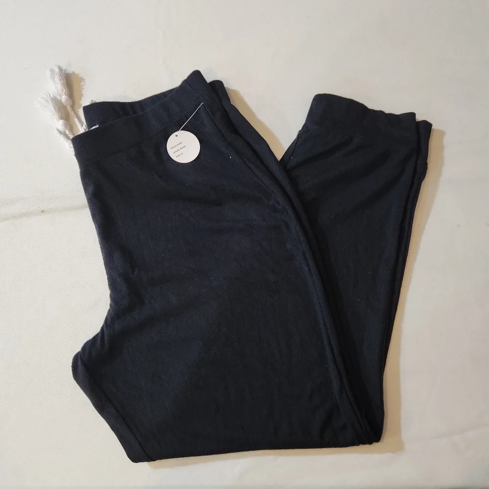 Women's Kikit Black Knit Lounge‎ Pants Size XL